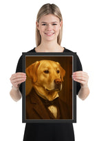 Gerahmtes Haustier-Poster mit personalisiertem KI-Porträt