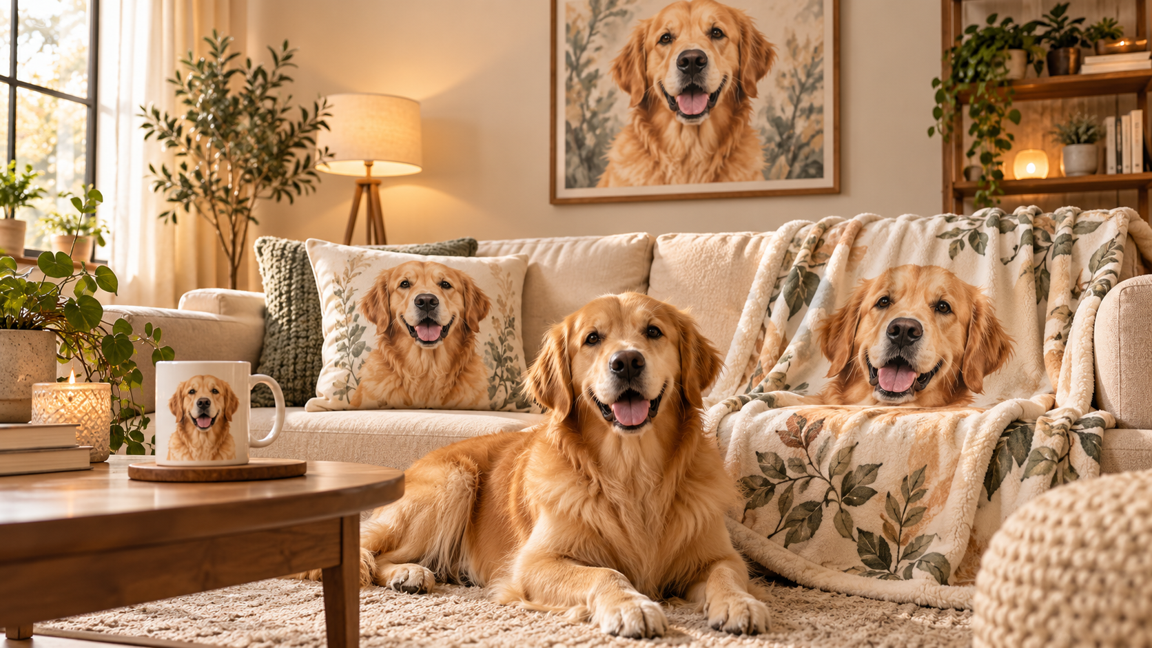 Haustier mit personalisiertem Pawcasso Kissen